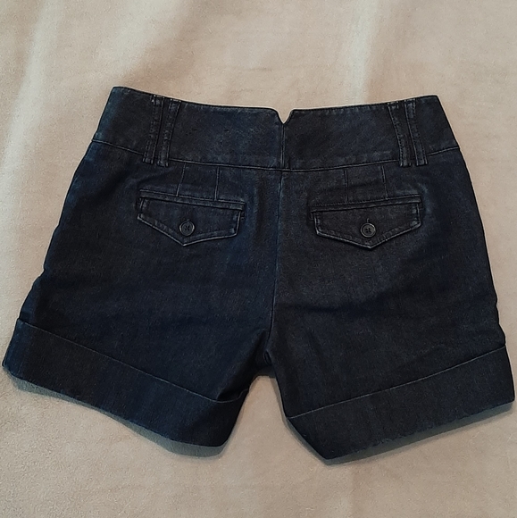 Express Dark Wash Denim Jean Shorts - Picture 2 of 7